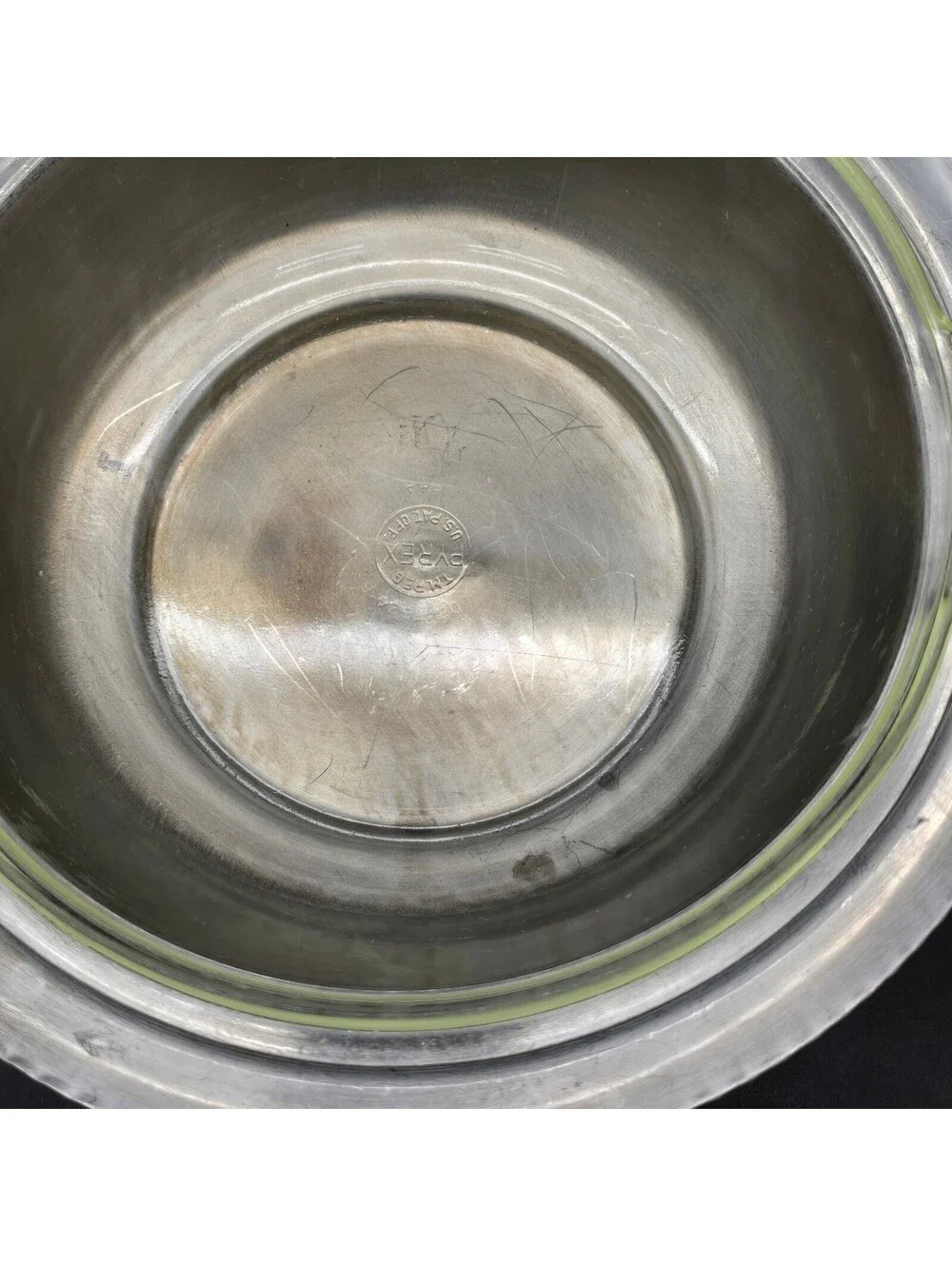 Mid Century Buenilum Hand Wrought Aluminum Covered Serving Dish Pyrex Insert